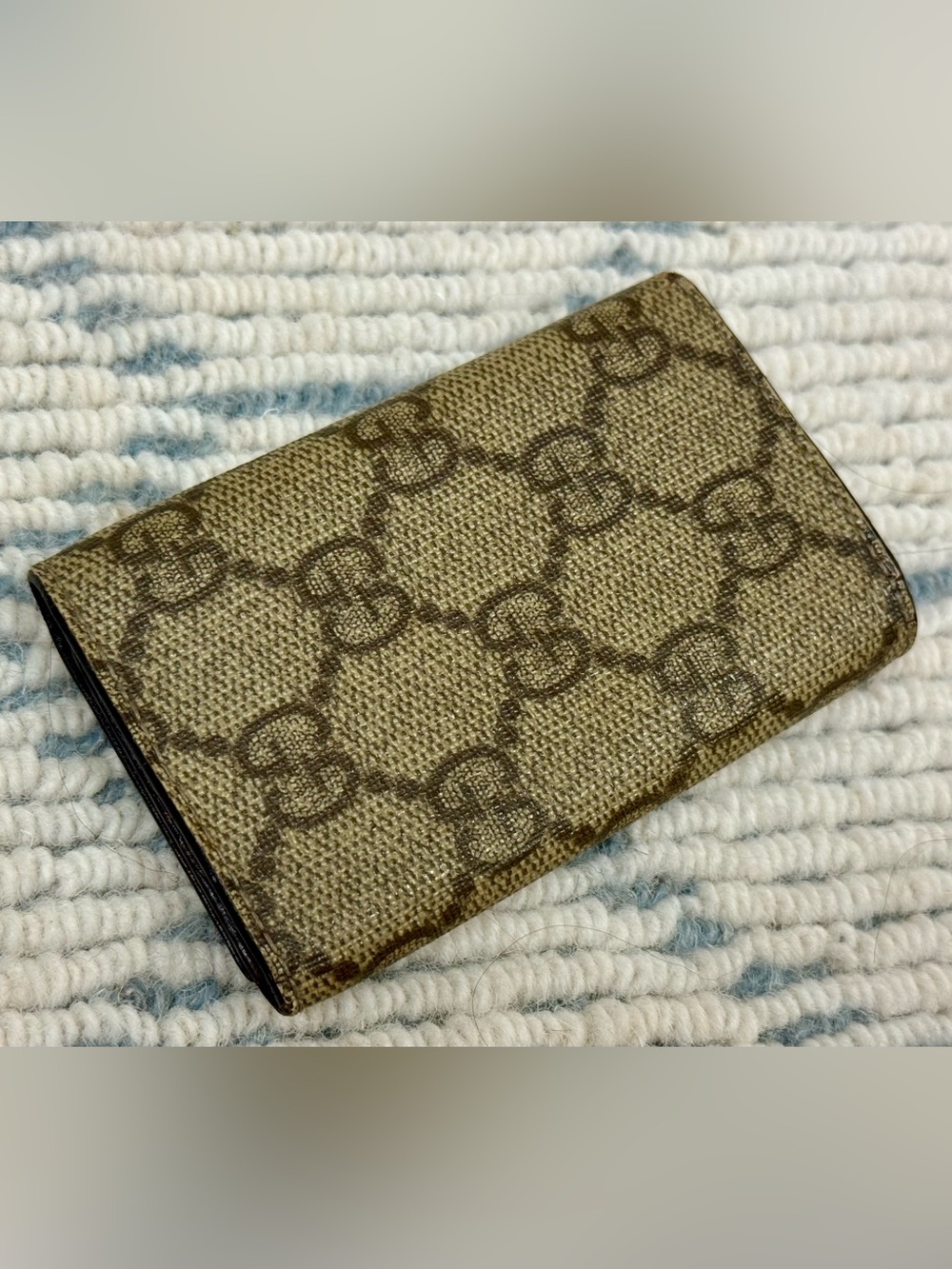 GUCCI Vintage Unisex Y2K Iconic Brown GG Monogram Supreme Canvas 6-Key Holder - Picture 10 of 16